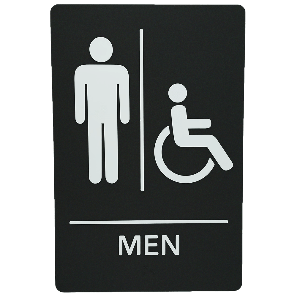 ADA Ready Made Signs Men Handicap