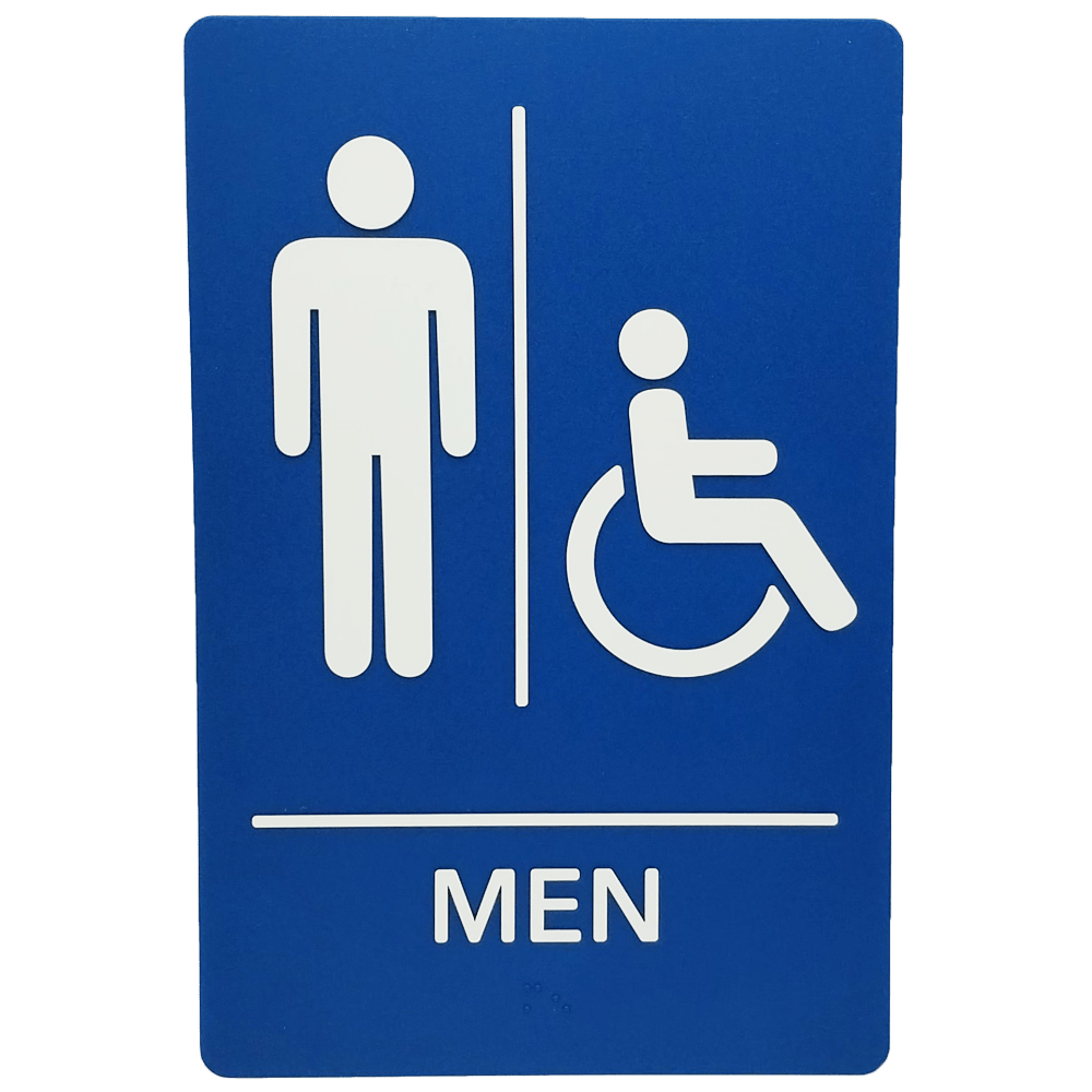 ADA Ready Made Signs Men Handicap