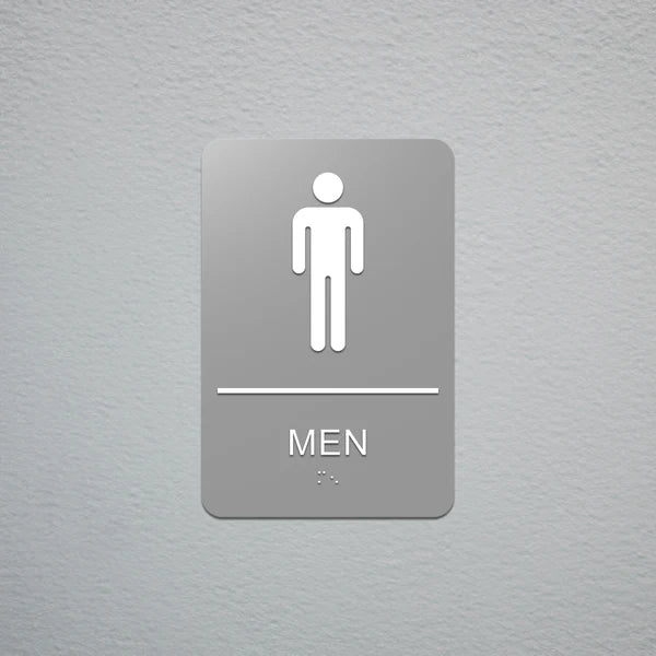 ADA Premium Restroom Signs 6 x 8 x 1/8