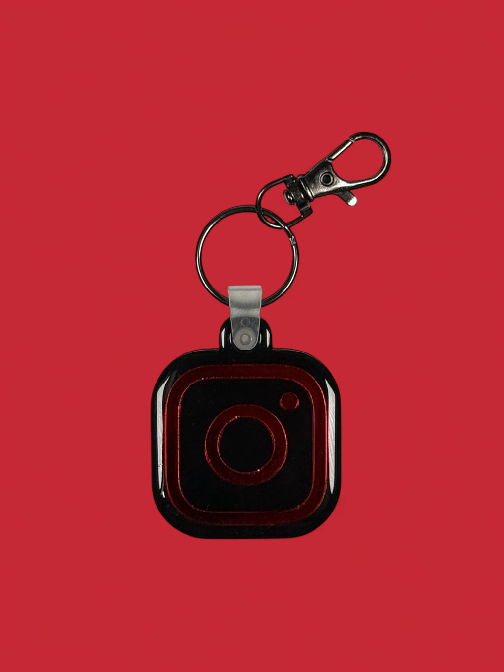 NFC Instagram Keychains  Black/Red