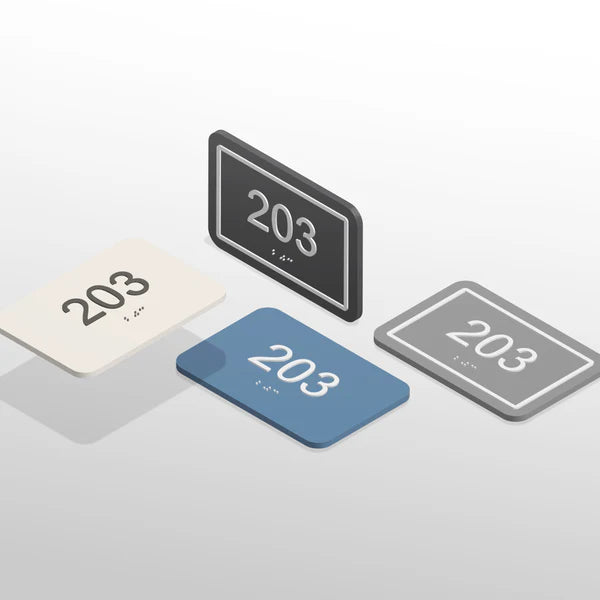ADA Premium Unit ID Signs 6 x 4 x 1/8